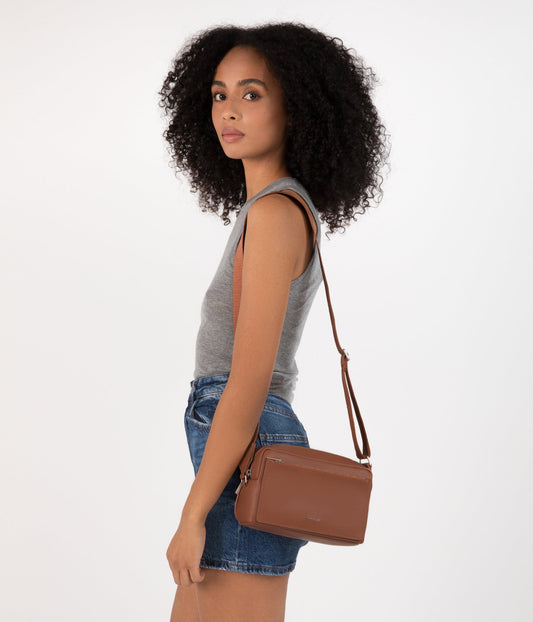 PAIGE Vegan Crossbody Bag - Arbor | Color: Brown - variant::pecan