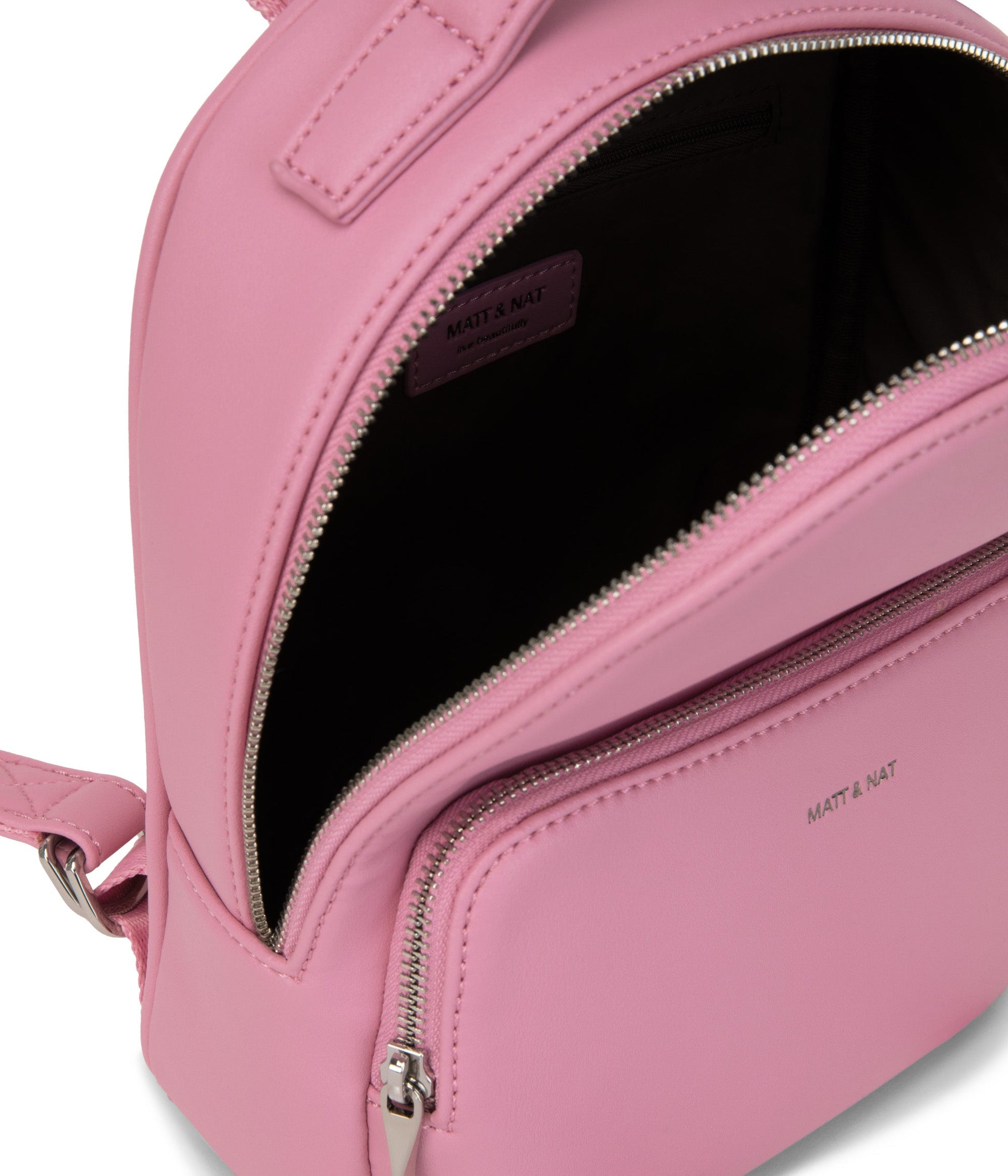 CAROSM Small Vegan Backpack - Sol | Color: Pink - variant::blush