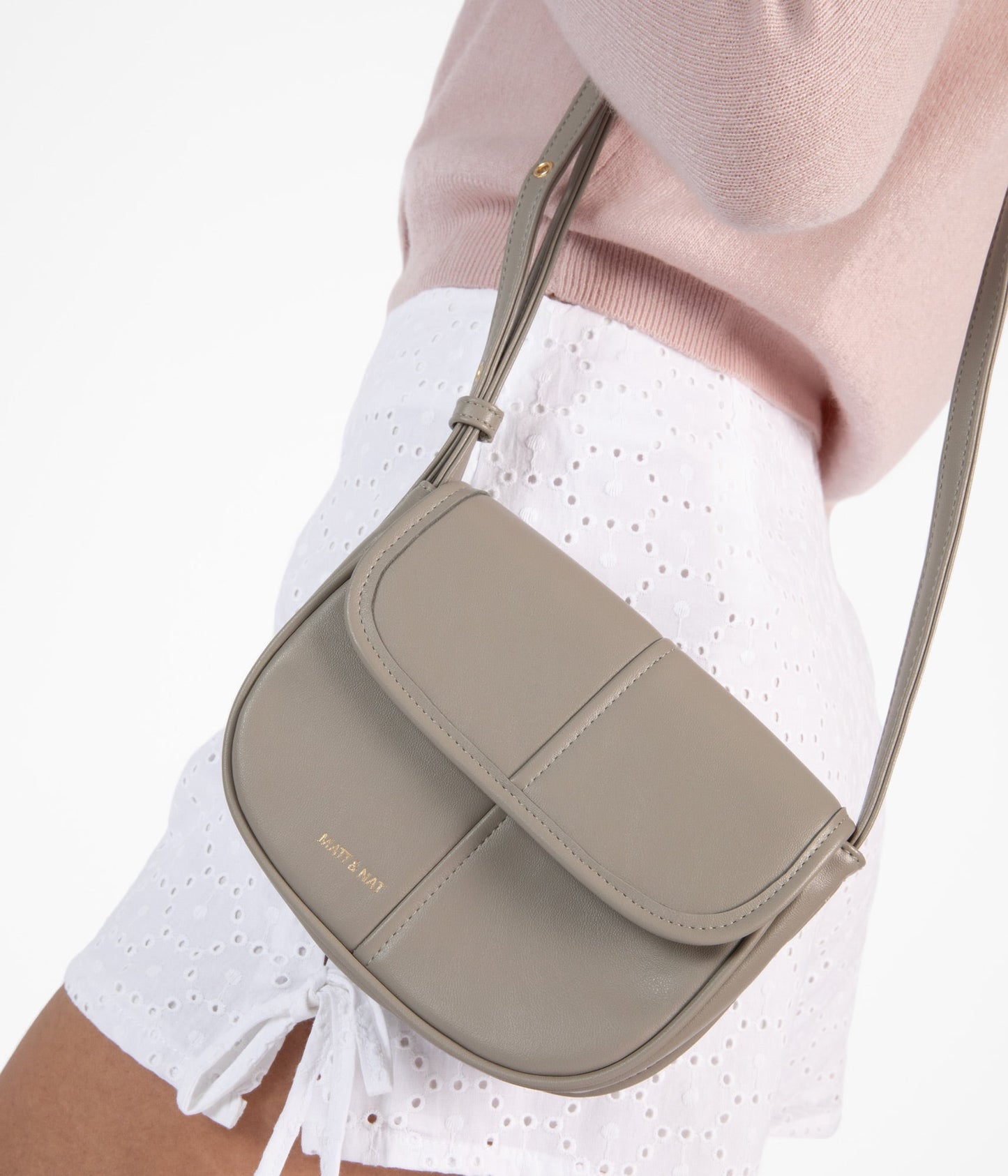 IDA Small Vegan Crossbody Bag - Forum | Color: Grey - variant::cave