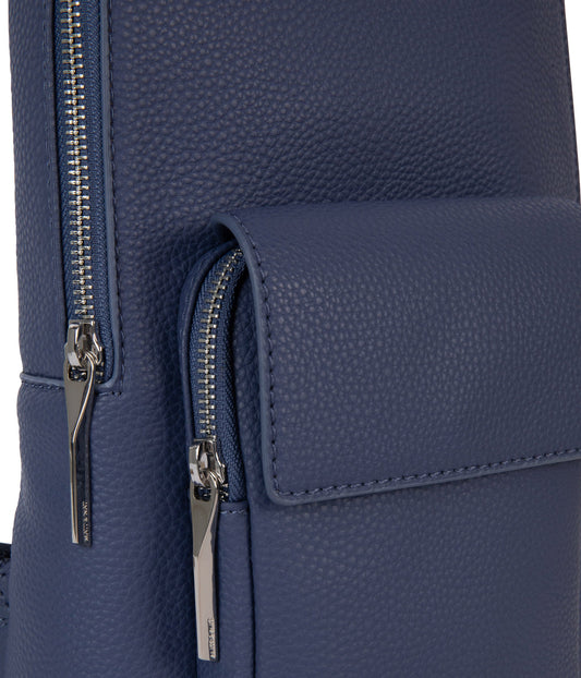 ALLAR Vegan Sling Bag - Grain | Color: Blue - variant::blueberry