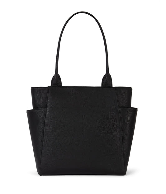 IONA Vegan Tote Bag - Grain | Color: Black - variant::black