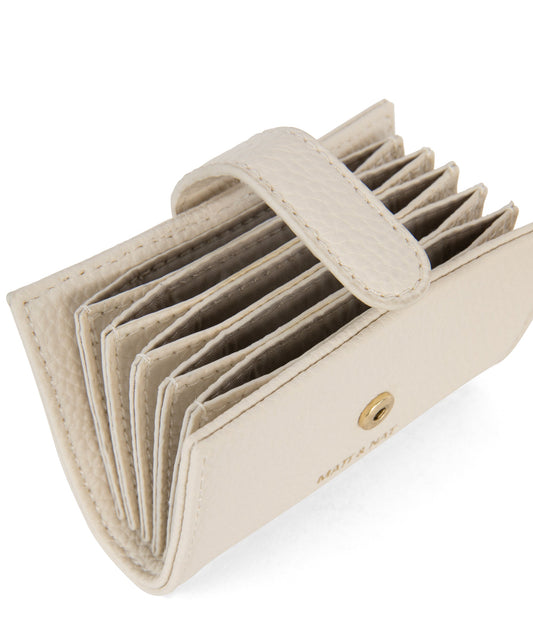 CREPE Vegan Accordion Card Holder – Grain | Color: Beige - variant::oat