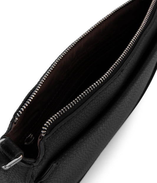 IVY Vegan Crossbody Bag - Grain | Color: Black - variant::black