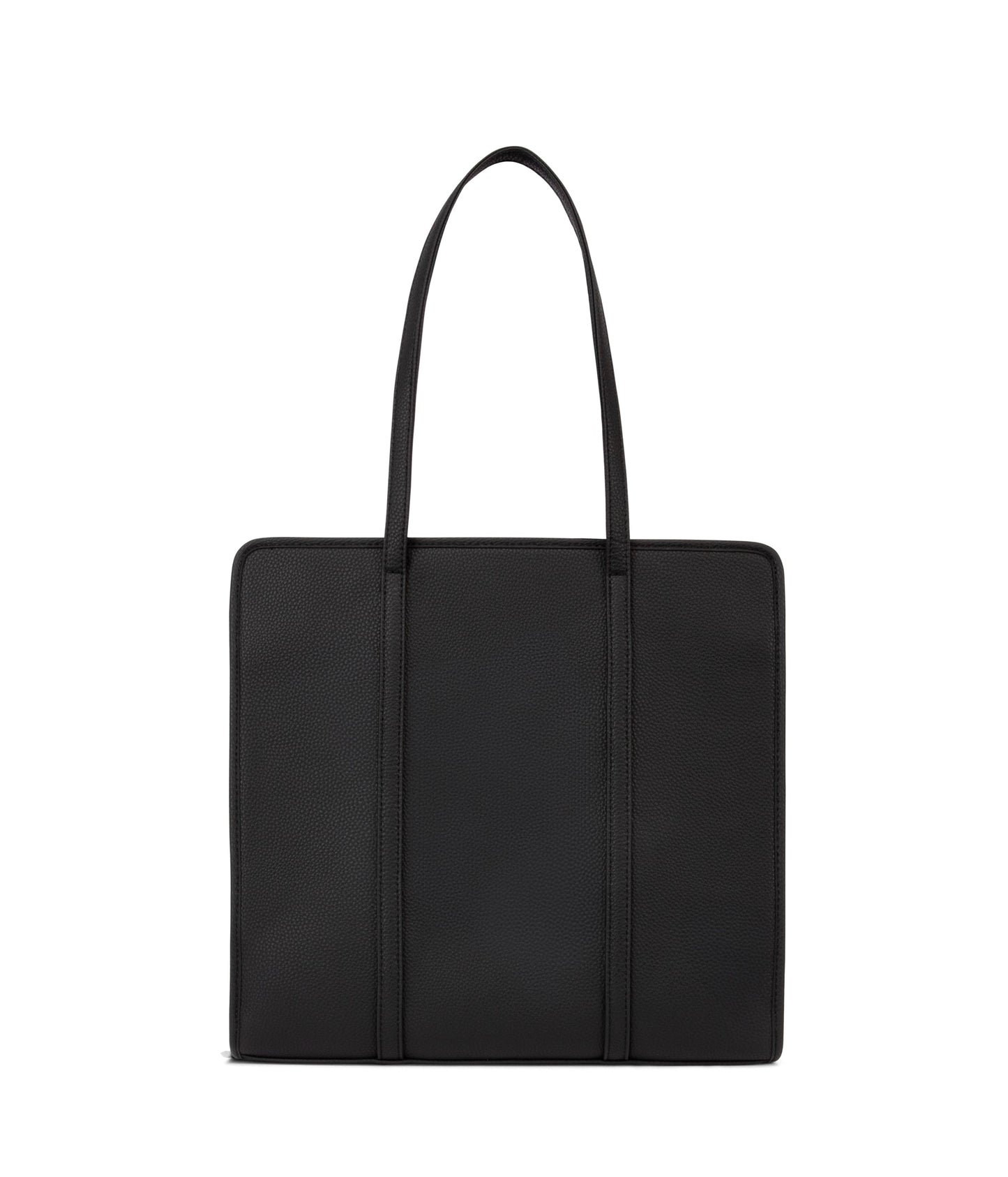 LUSIK Vegan Tote Bag – Grain | Color: Black - variant::black