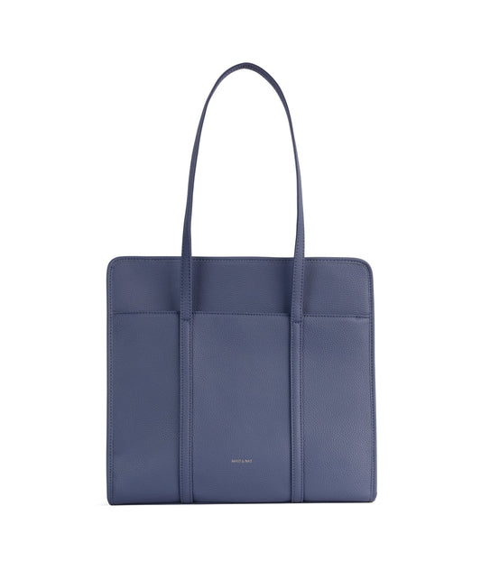 LUSIK Vegan Tote Bag – Grain | Color: Blue - variant::blueberry