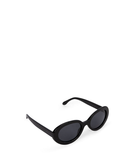 LUNA Aviator Recycled Sunglasses | Color: Black - variant::black