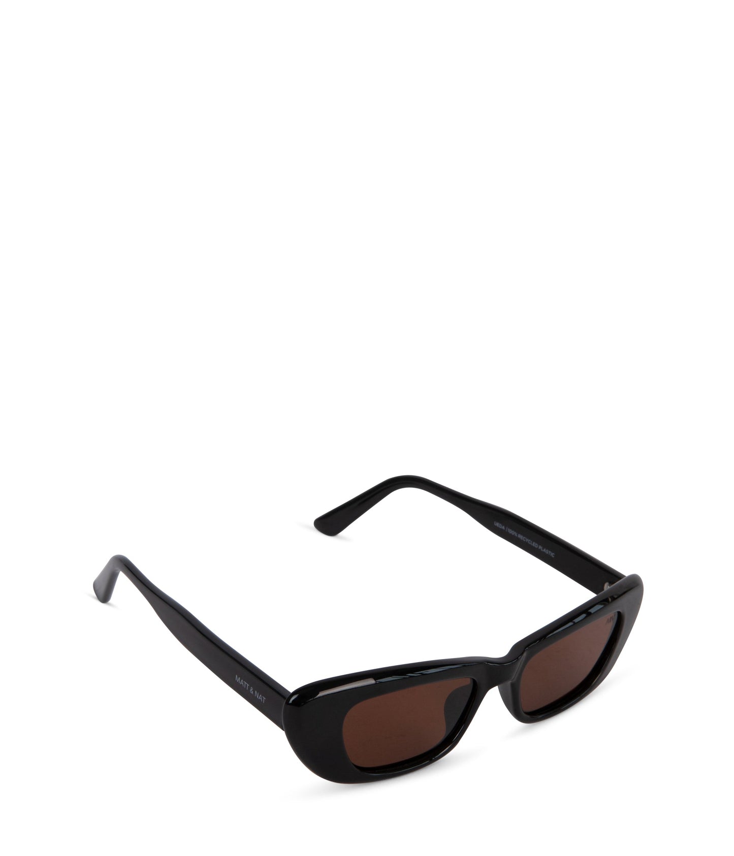 UEDA Cat-Eye Recycled Sunglasses | Color: Black - variant::black