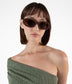 MIELA-2 Recycled Oval Sunglasses | Color: Green, Brown - variant::green