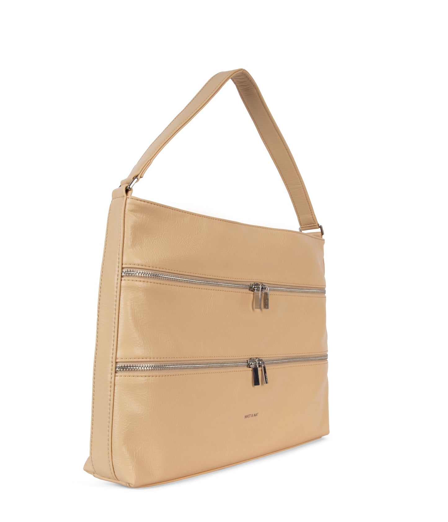 MALENE Vegan Shoulder Bag – Theme | Color: Beige - variant::pancake