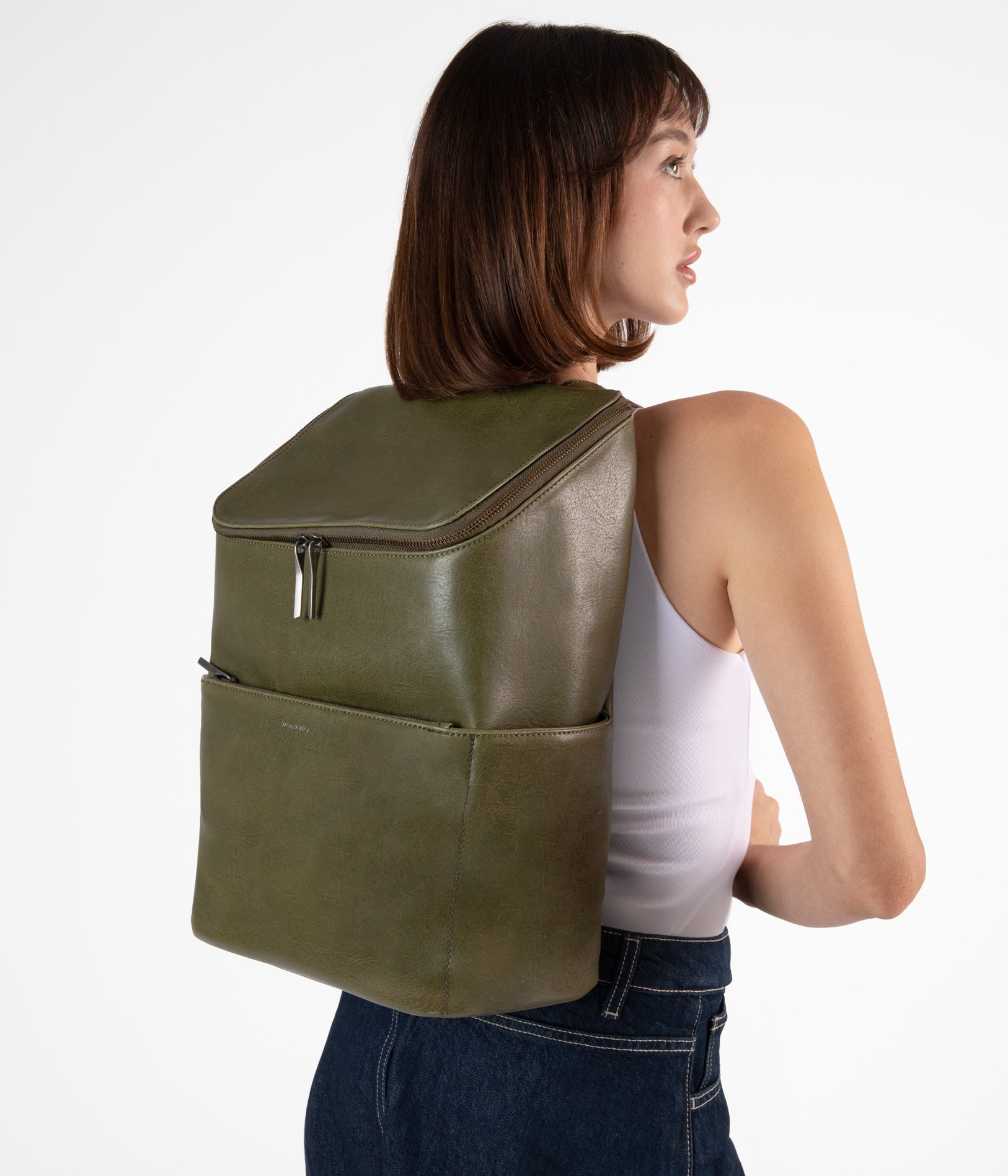 dawson backpack shoulder bad vegan leather DEAN Vegan Backpack - Vintage