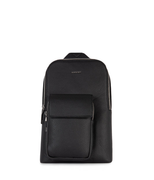 ALLAR Vegan Sling Bag - Grain | Color: Black - variant::black