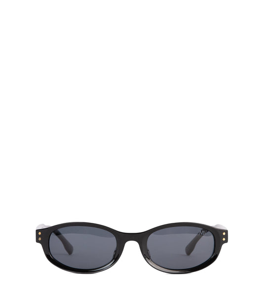 AKE Oval Recycled Sunglasses | Color: Black - variant::black