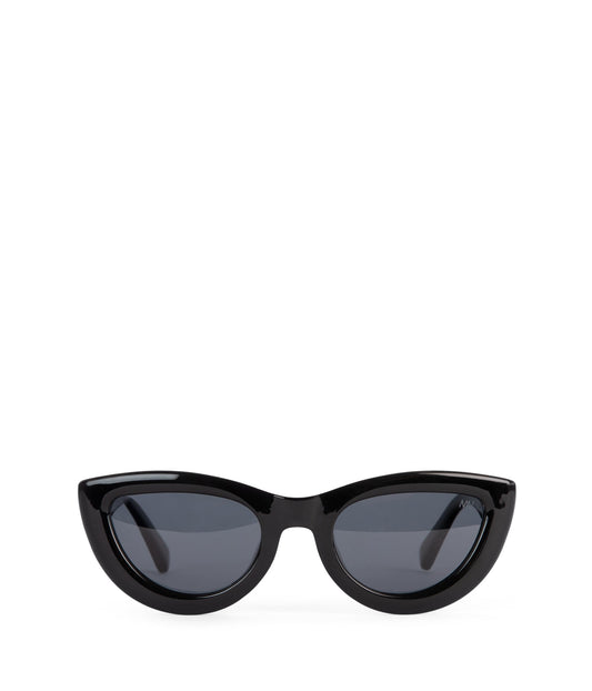 BELLA Cat-Eye Recycled Sunglasses | Color: Black - variant::black