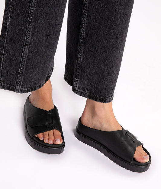 IDAH Women’s Vegan Sandals | Color: Black - variant::black