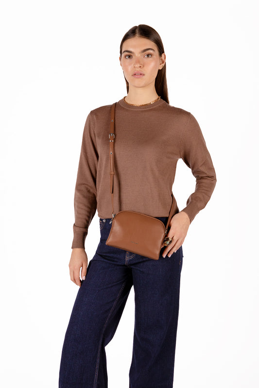 KRISTY Slim  Vegan Crossbody Bag - Forum | Color: Fennel - variant::fennel