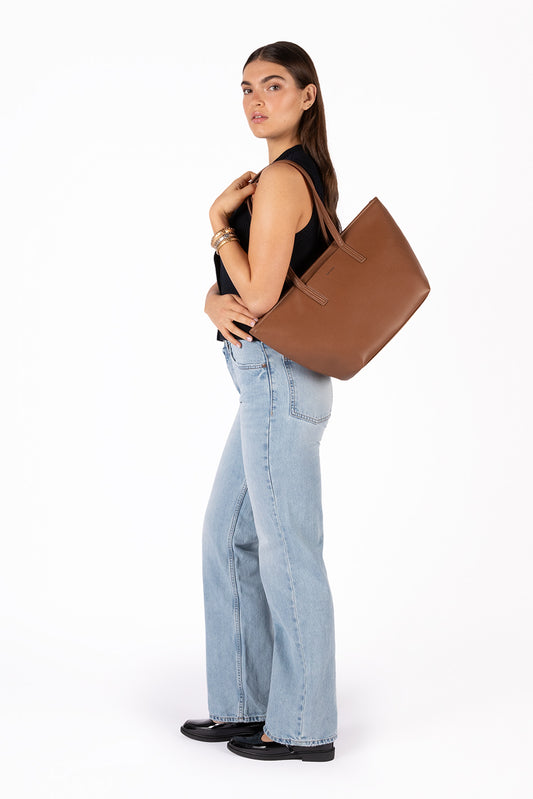 Marisa  Vegan Tote Bag - Forum | Color: Rum - variant::rum