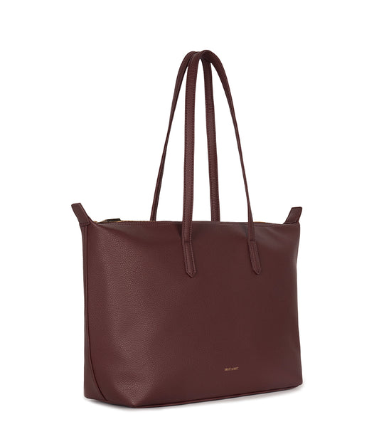 ABBI Vegan Tote Bag - Grain | Color: Cherry - variant::cherry