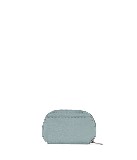 NADYA Vegan Card Holder – Grain | Color: Aquamarine - varian:: aquamarine