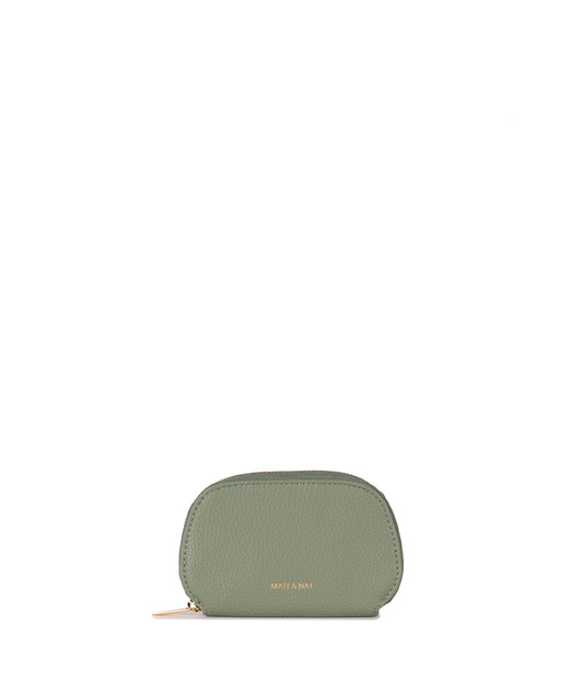 NADYA Vegan Card Holder – Grain | Color: Olivine - varian:: olivine