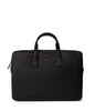 BELEM Vegan Briefcase - Grain | Color: Black - variant::black