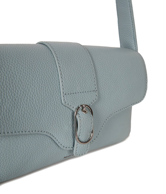 ISABELLE Vegan Shoulder Bag – Grain | Color: Aquamarine - variant::aquamarine