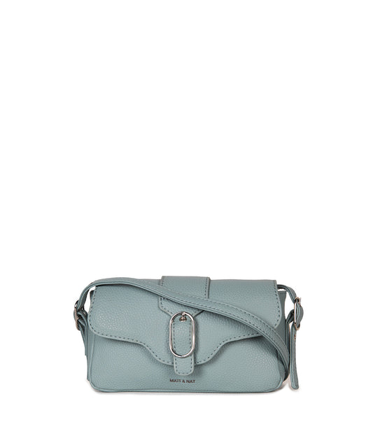ISABELLE SM Vegan Crossbody Bag – Grain | Color: Aquamarine - variant::aquamarine