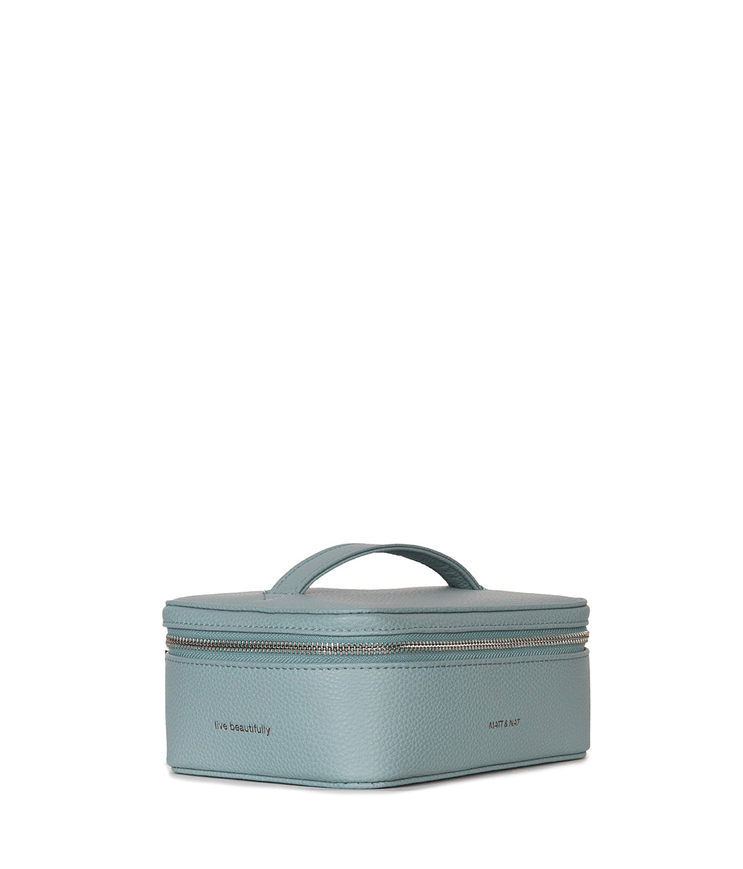 JULE Vegan Vanity Case - Grain | Color: Aquamarine - variant::aquamarine