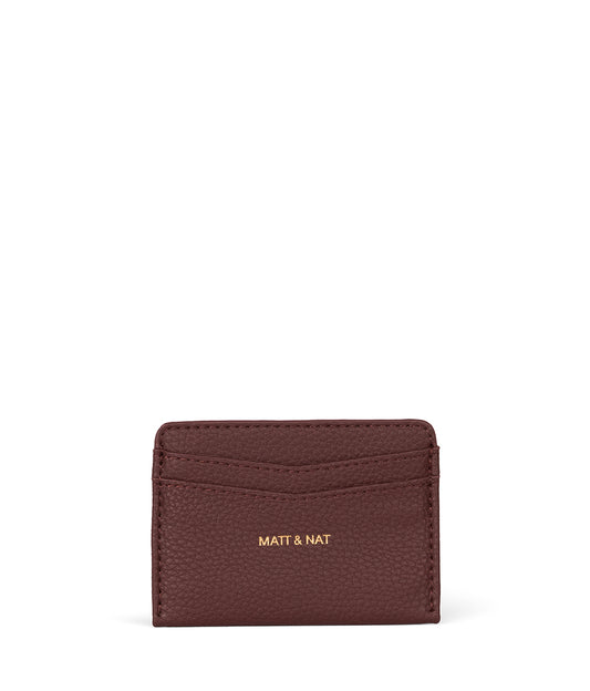 JUNYA Vegan Card Holder - Grain | Color: Cherry - variant::cherry