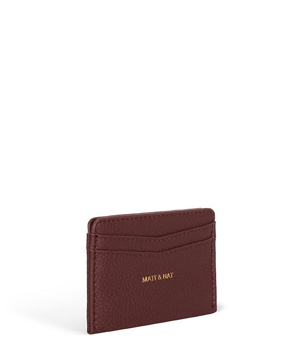 JUNYA Vegan Card Holder - Grain | Color: Cherry - variant::cherry
