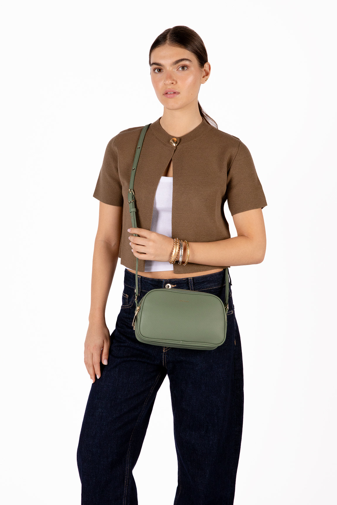 PAIR Vegan Crossbody Bag - Grain | Color: Plateau - variant::plateau