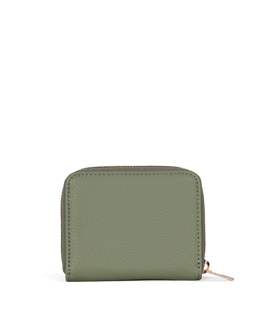 RUE Small Vegan Zip Wallet - Grain | Color: Olivine - variant::olivine