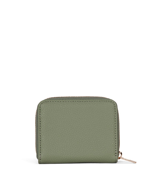 RUE Small Vegan Zip Wallet - Grain | Color: Olivine - variant::olivine
