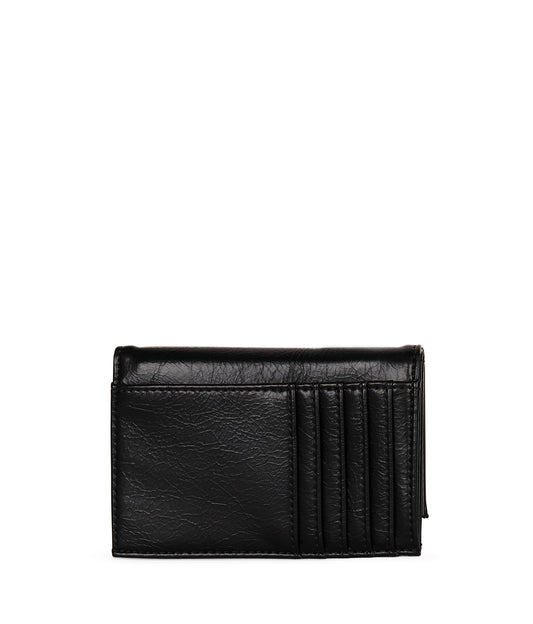 LORIS Vegan Card Holder - Grain | Color: Black - variant::black