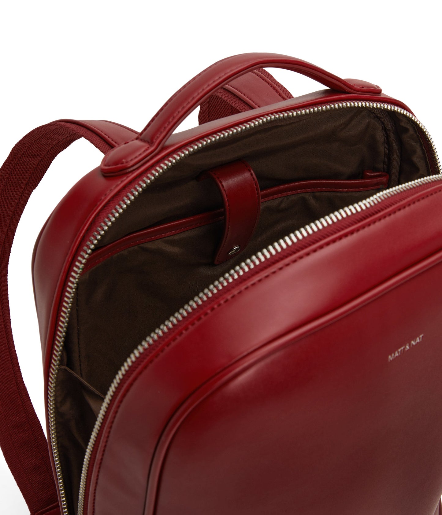 ALEX Vegan Backpack - Loom | Color: Red - variant::plum