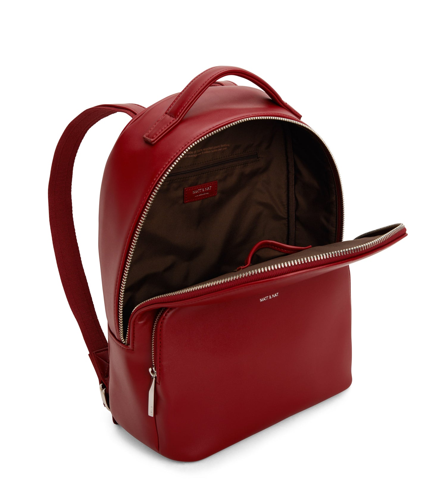 CARO Vegan Backpack - Loom | Color: Red - variant::plum