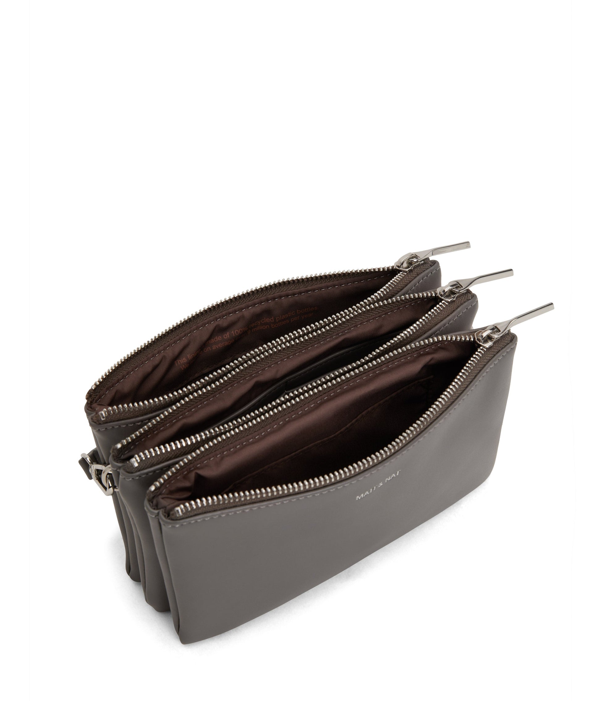 TRIPLET Vegan Crossbody Bag - Loom | Color: Grey - variant::essence
