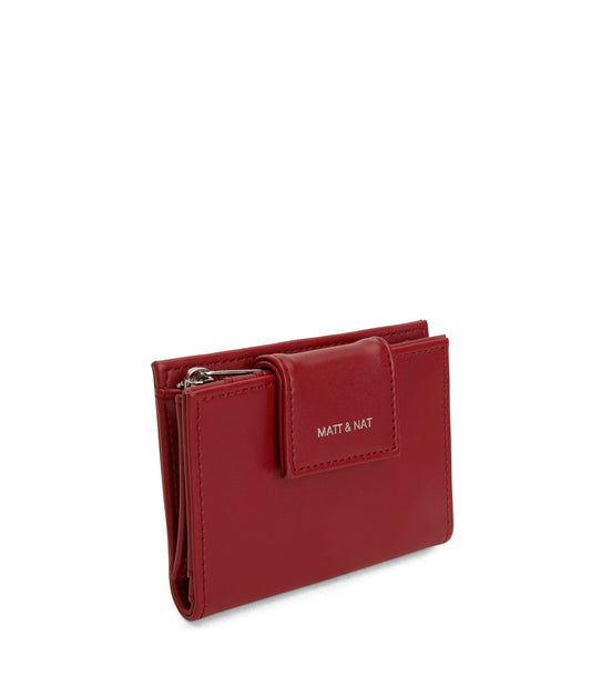 CRUISESM Small Vegan Wallet - Loom | Color: Red - variant::plum