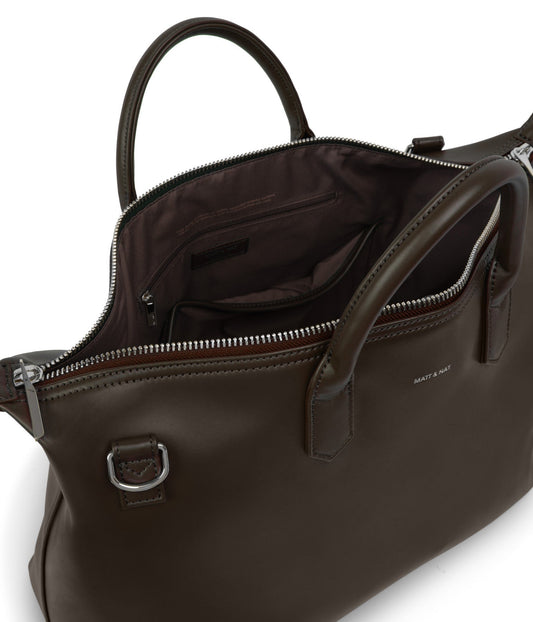 ABBILG Vegan Weekender Bag - Loom | Color: Brown - variant::espresso