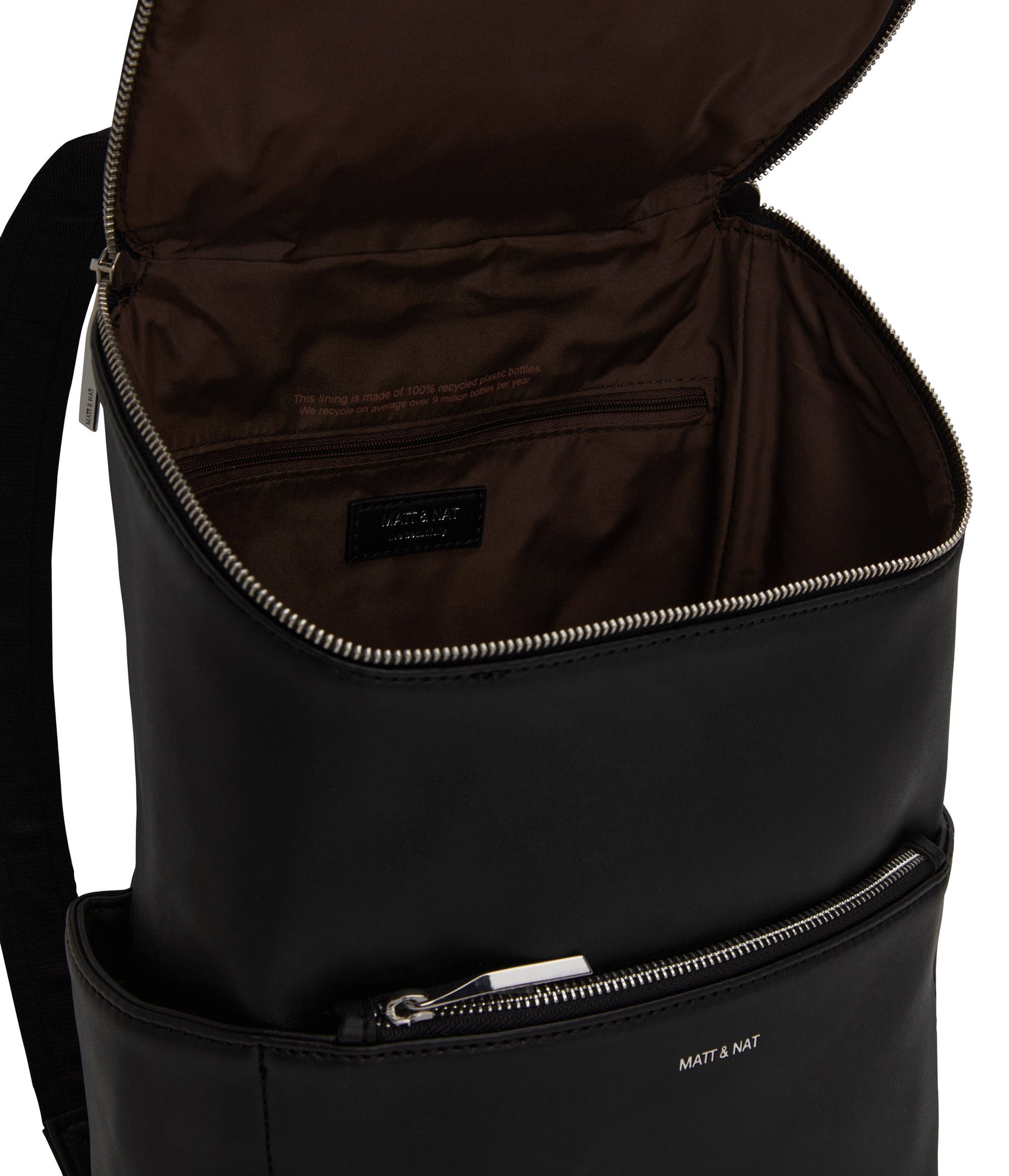 BRAVE MICRO Vegan Crossbody Bag - Loom | Color: Black - variant::blacks