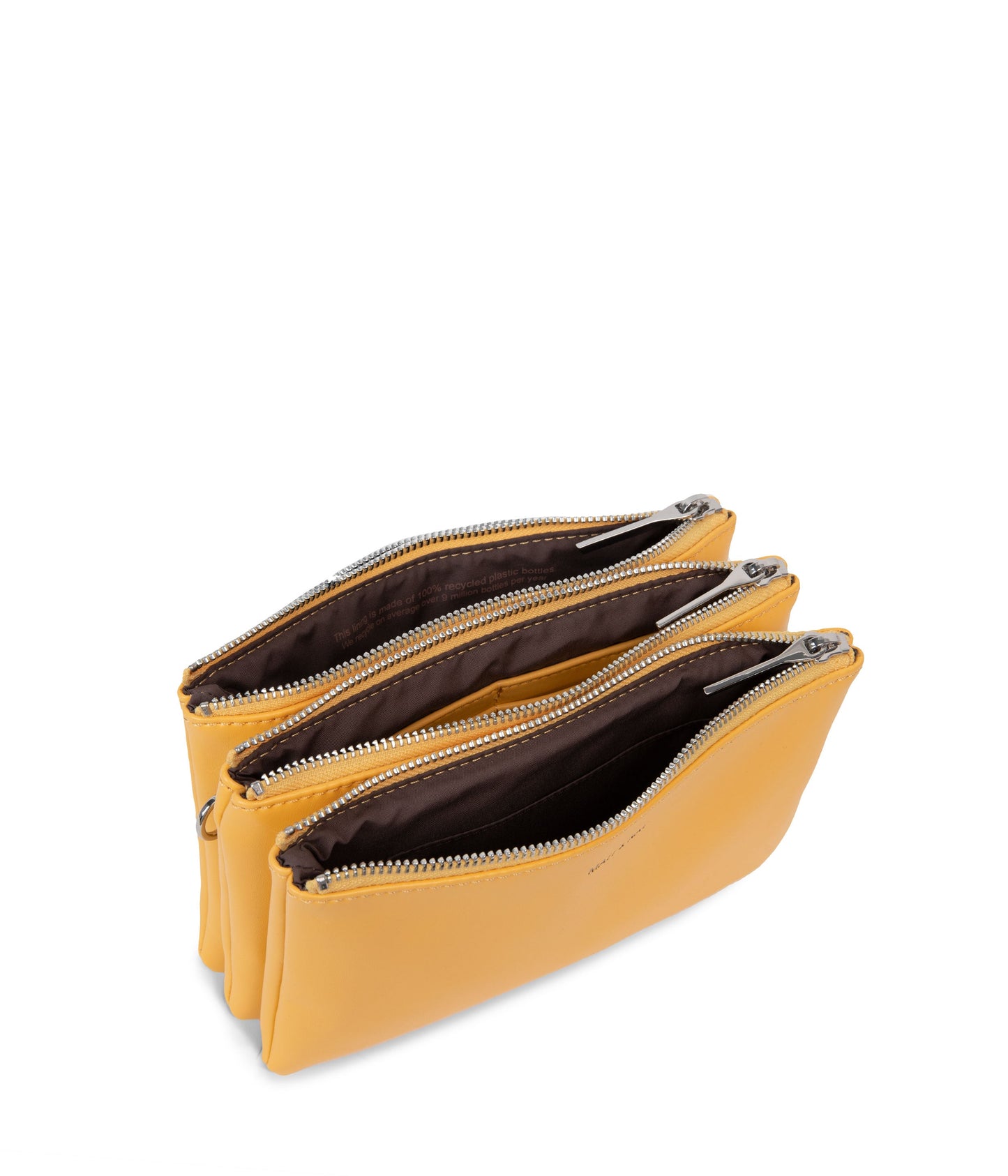 TRIPLET Vegan Crossbody Bag - Loom | Color: Yellow - variant::citrine