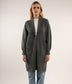 NESS Knee-Length Cardigan | Color: Brown - variant::taupe