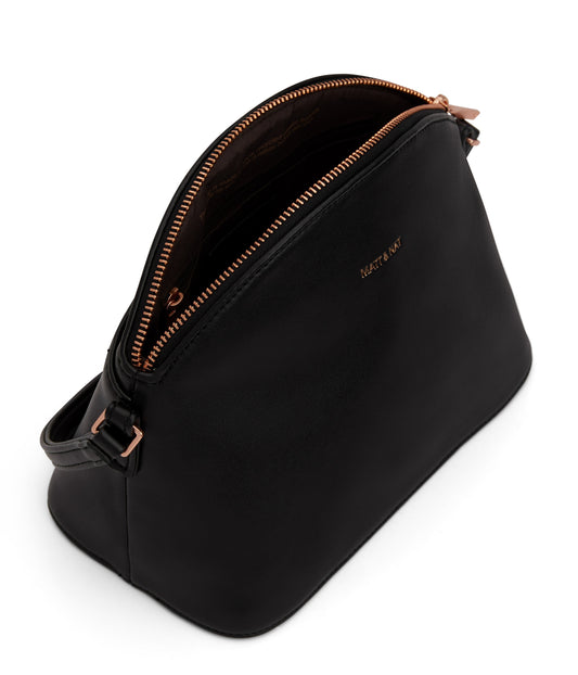 LEONA Vegan Crossbody Bag - Loom | Color: Black - variant::blackr