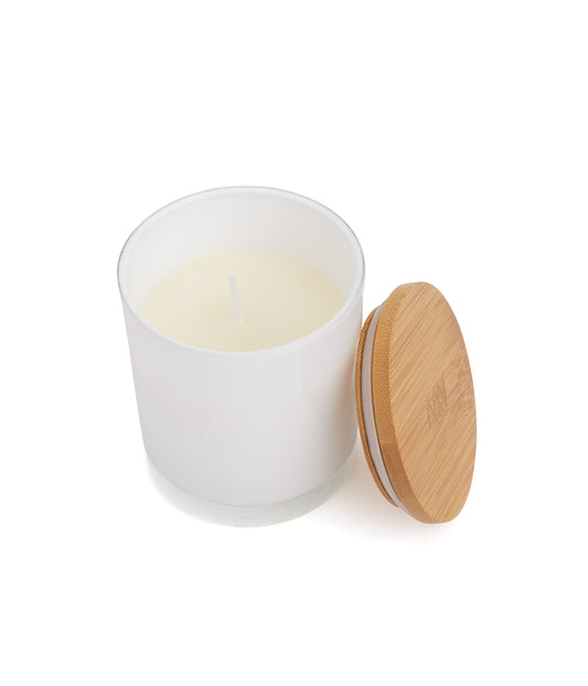 LIFE IS SWEET REG. ROUND BAMBOO - Candle | Color: White - variant::white