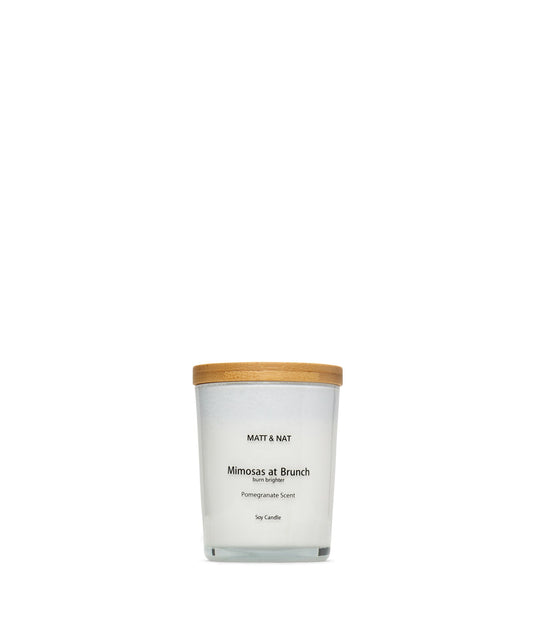 Mimosas At Brunch Mini Soy Candle | Color: White - variant::white