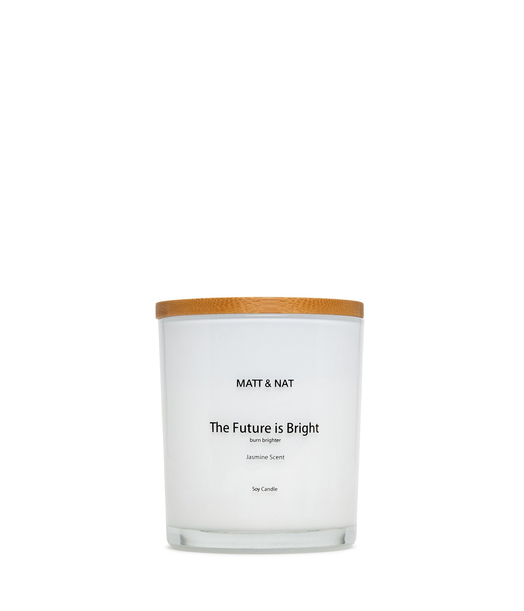The Future Is Bright Reg. Round Candle | Color: White - variant::white