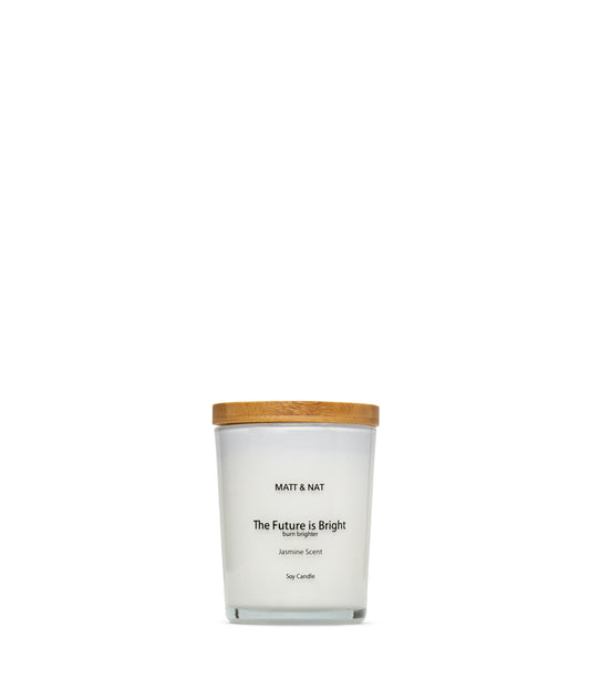 The Future Is Bright Mini Soy Candle | Color: White - variant::white