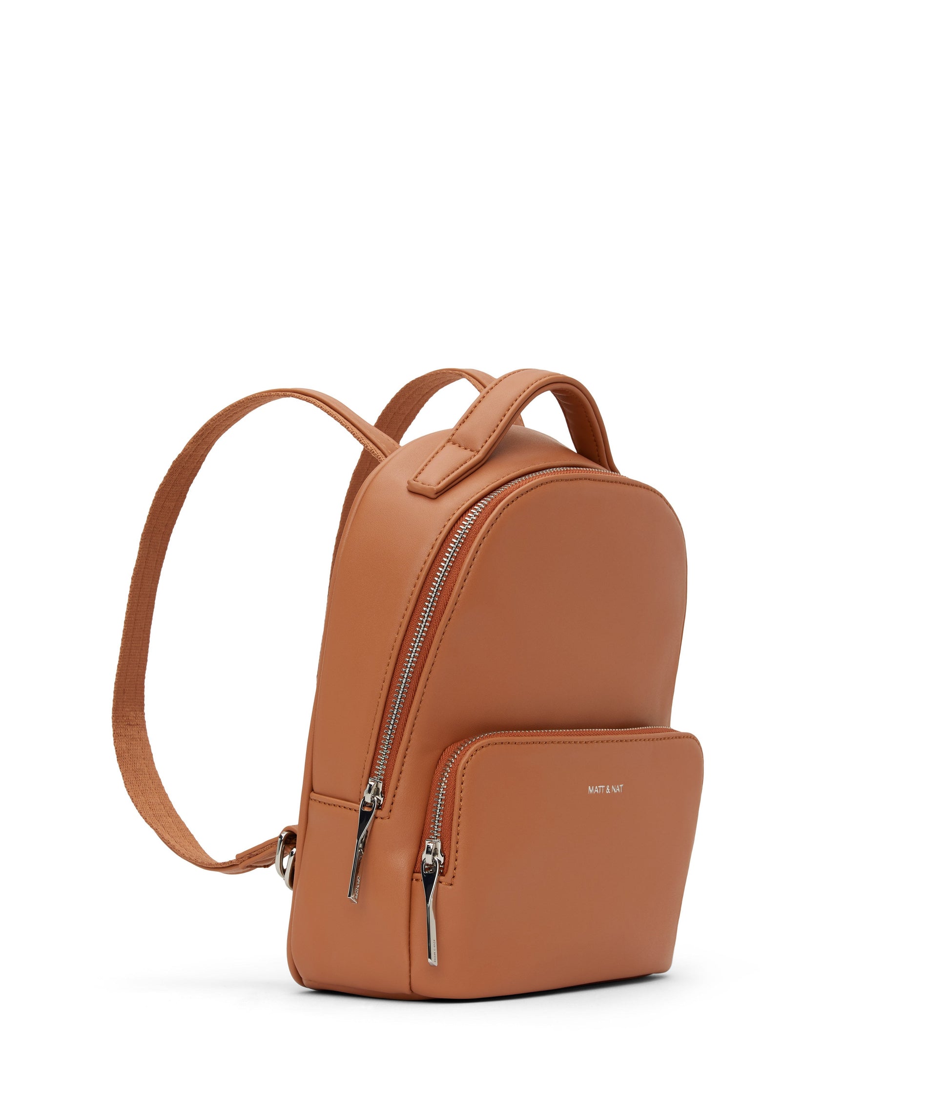 CAROSM Small Vegan Backpack - Loom | Color: Tan - variant::maple