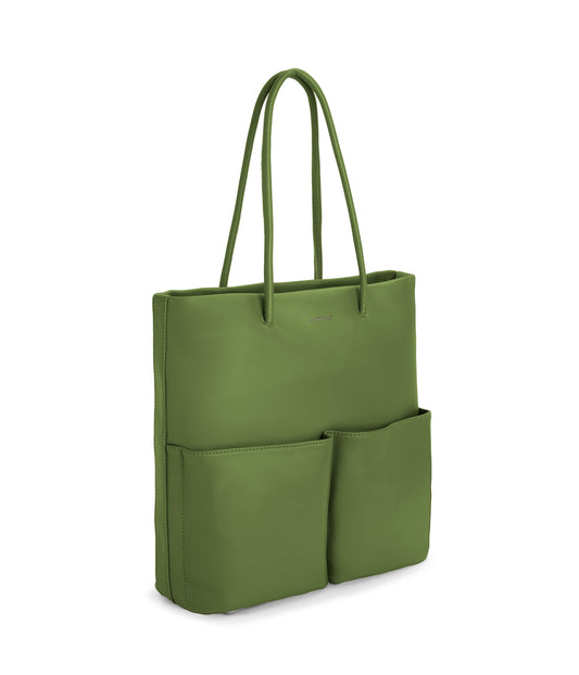 BERTA Vegan Tote Bag - Loom | Color: Green - variant::parrot