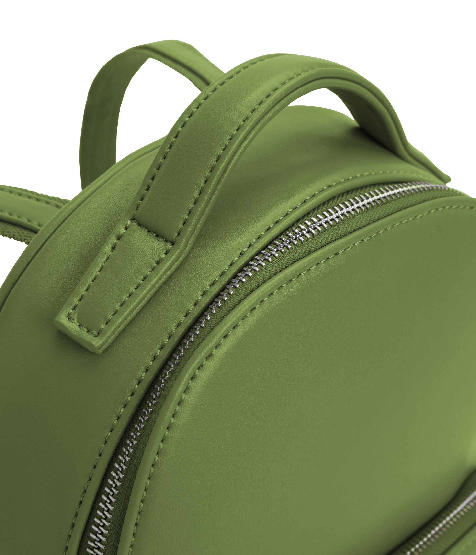 CAROSM Small Vegan Backpack - Loom | Color: Green - variant::parrot