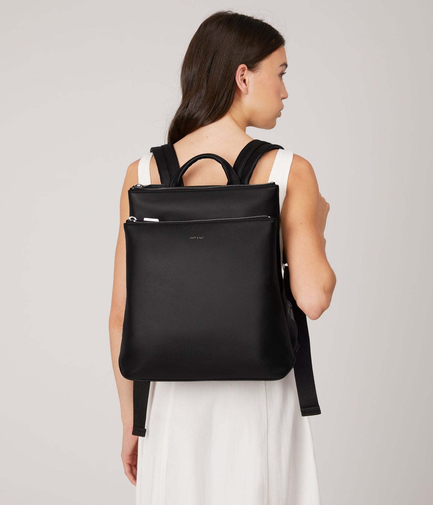 NARA Vegan Backpack - Loom | Color: White - variant::tapioca